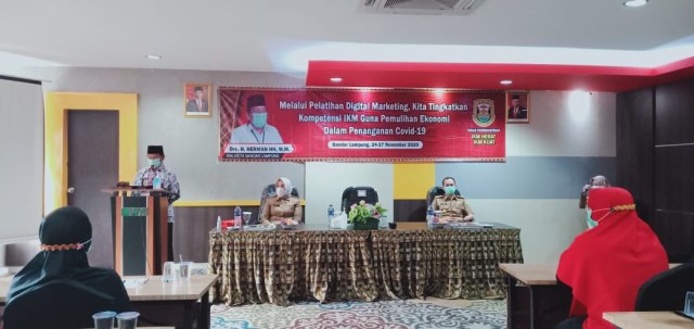 Pemerintah Kota Bandar Lampung gelar pelatihan digital marketing bagi pelaku IKM, Selasa (24/11) | Foto : Istimewa