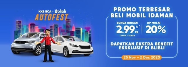 Mudah Beli Kendaraan dari Rumah Lewat KKB BCA X BLIBLI Autofest (1)