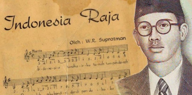 Ilustrasi Lagu Indonesia Raya 3 Stanza Ciptaan WR Suprtaman, Foto: Dok. infobiografi.com
