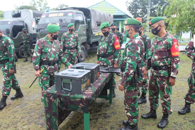 Pimpin Apel PAM Pilkada 2020, Ini Pesan Dandim 0317/TBK ke Prajuritnya (64011)
