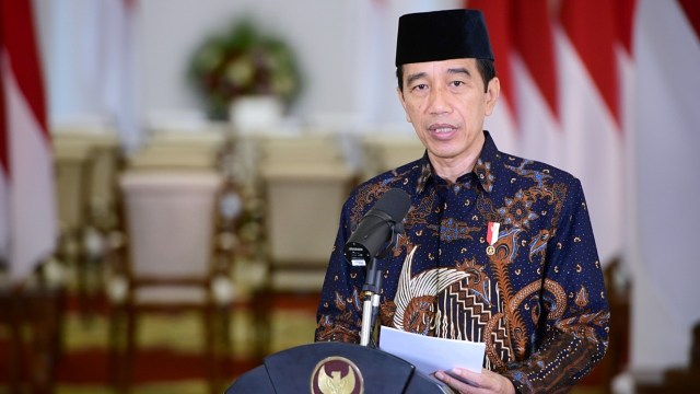 Presiden Joko Widodo memberikan sambutan pada Musyawarah Nasional (Munas) X MUI, Jakarta, Rabu (25/11).
Foto: Muchlis Jr/Biro Pers Sekretariat Presiden