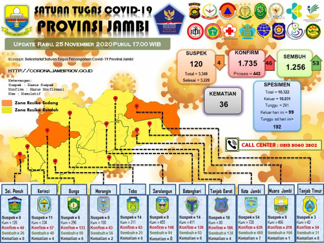 Pasien Sembuh COVID-19 di Jambi Meningkat Drastis (357483)