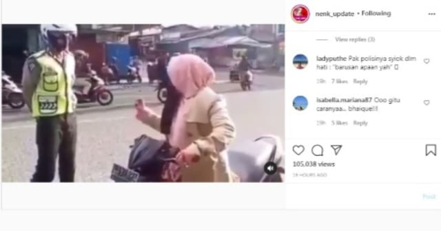 Viral Aksi Emak-emak Lolos dari Tilang Polisi usai Menyebut Kalimat Ini (83772)