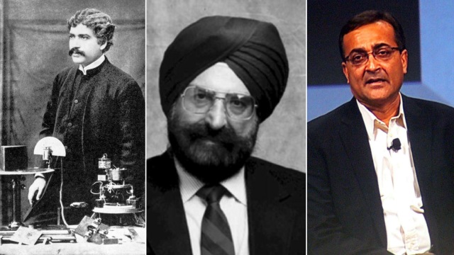 Jagadish Chandra Bose, Narinder Kapany, dan Ajay Bhatt | Wikimedia Commons