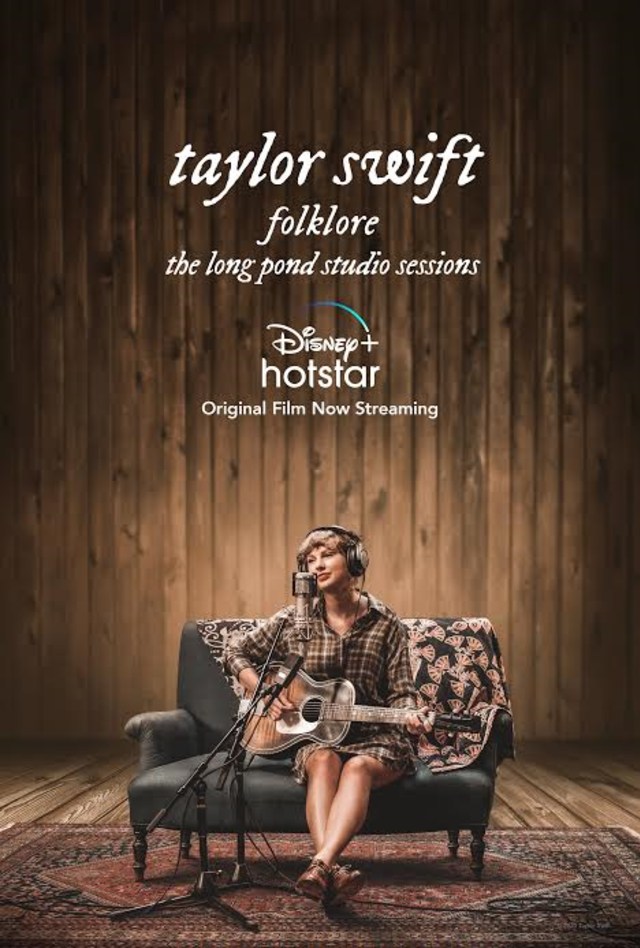 Poster film Taylor Swift, Folklore: The Long Pond Studio Sessions. Foto; Disney+ Hotstar