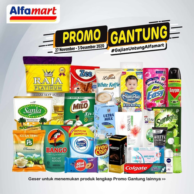 Promo gantung Alfamart. Foto: Instagram.com/alfamart