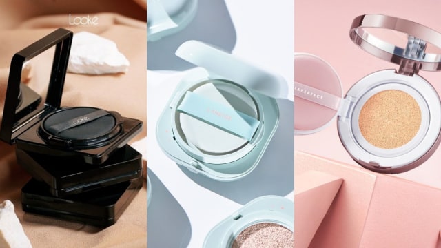 Looke Cosmetics, Laneige, dan Warda Instaperfect. Rekomendasi cushion untuk kulit berminyak. Foto: dok. Wardah, Looke Cosmetics, Laneige