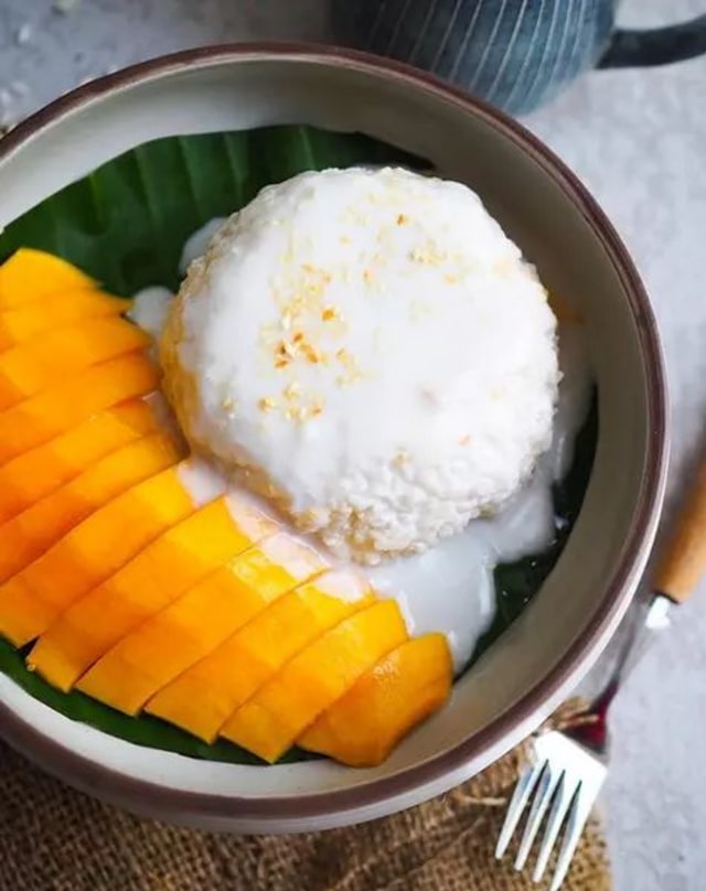 Resep makanan khas Thailand: Ketan Mangga