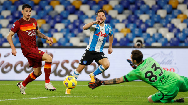 AS Roma vs Napoli. Foto: REUTERS/Ciro De Luca