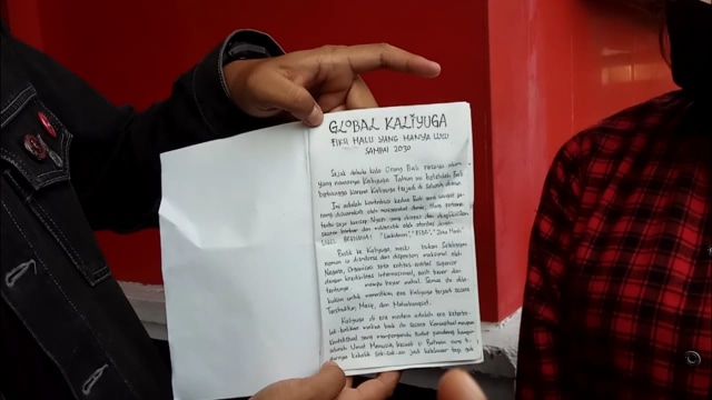 Cerpen yang ditulis Jerinx saat berada di Polda Bali - WIB