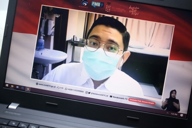 dr. Dirga Sakti Rambe, Dokter Spesialis Penyakit Dalam sekaligus Vaksinolog memberikan keterangan mengenai 'Setelah Vaksin Datang, Apa yang Perlu Disiapkan?'. Foto: KPCPEN
