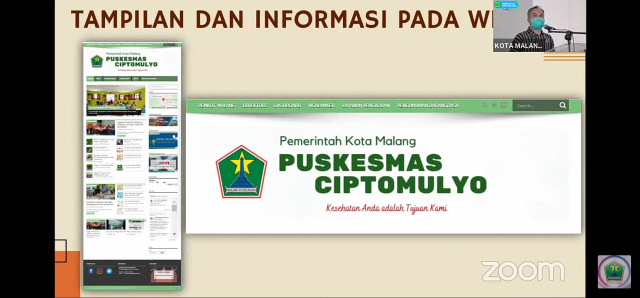 Desain hotline Puskesmas Ciptomulyo Kota Malang.
