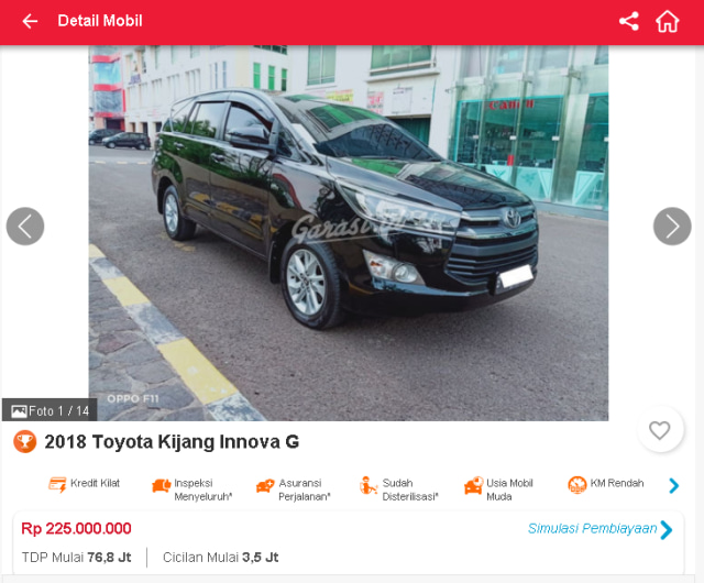 Berburu Toyota Innova Reborn Bekas, Mulai dari Rp 190 Jutaan (31055)