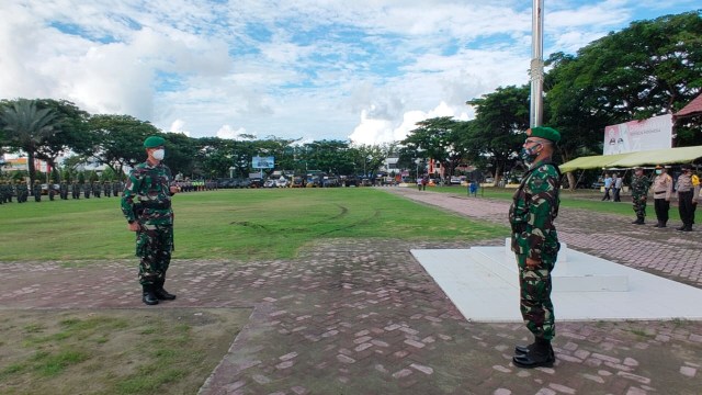 Apel bersama TNI dan Polisi di Lhokseumawe, Aceh. Dok. Laung/TNI