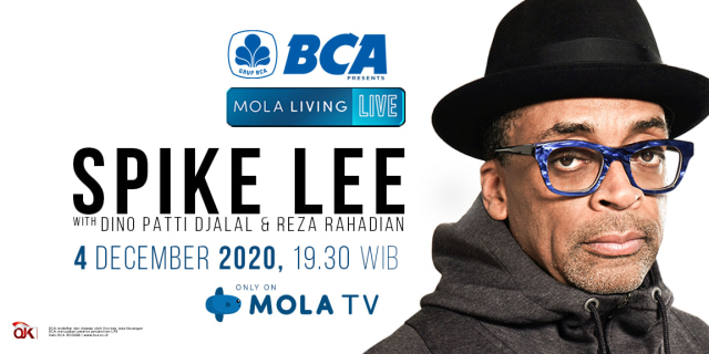Mola Living Live bersama Spike Lee dan Reza Rahadian akan disiarkan secara live di Mola TV, Jumat 4 Desember 2020, pukul 19.30 WIB. Foto: dok. Mola TV