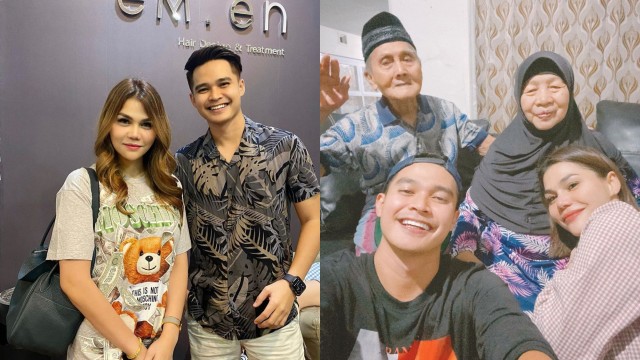 DJ  Butterfly dan keluarga Aiman Ricky. Foto: Instagram @dj_kattybutterfly36