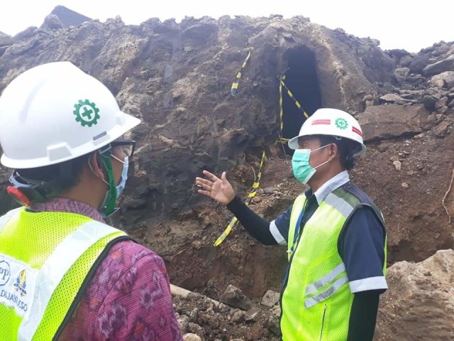 Penemuan terowongan di bendungan Tamblang, Buleleng, Bali - IST