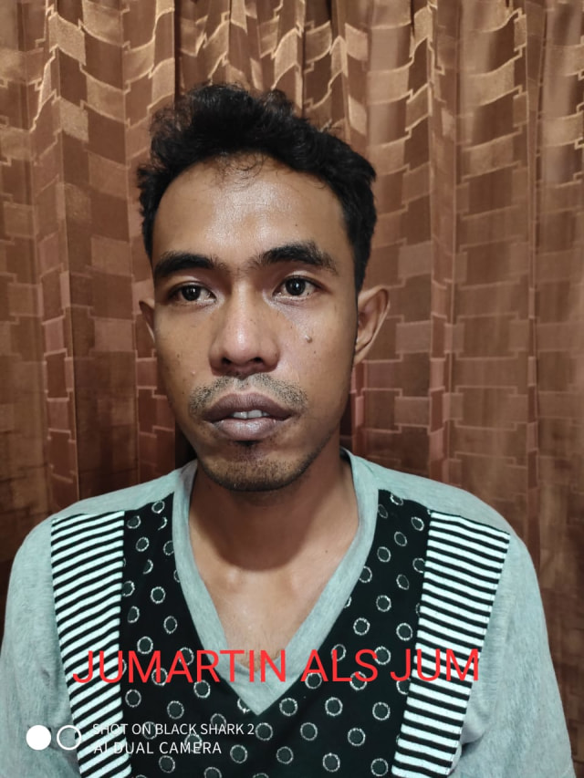 ﻿﻿﻿Pelaku perampokan supir travel di Tanjungpinang saat diamankan polisi. Foto: Istimewa