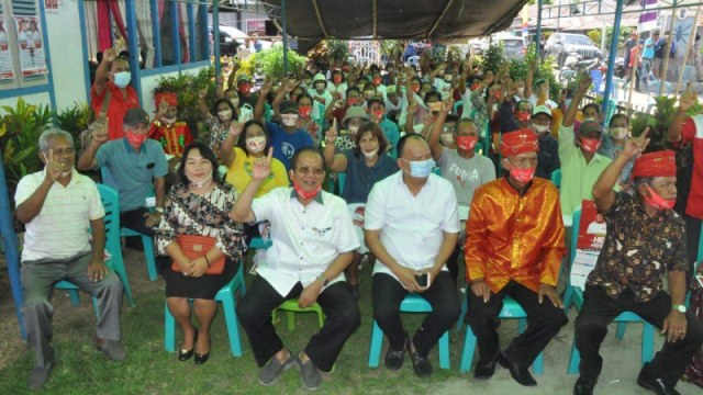 Ketua DPD Partai Gerindra Sulteng, Longki Djanggola menghadiri kampanye Koalisi Hebat di wilayah Pamona Bersaudara. Foto: Istimewa