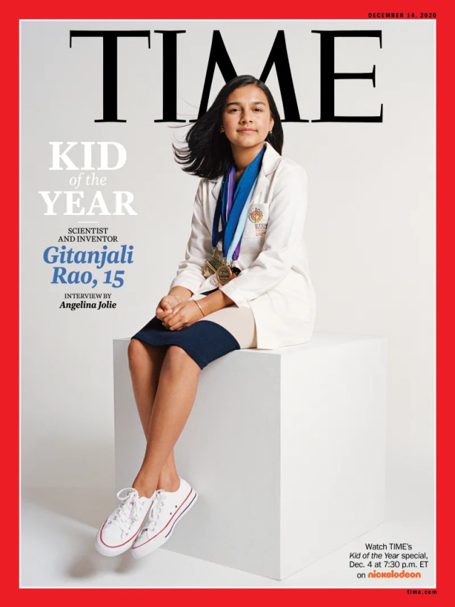 Gitanjali Rao, Ilmuwan 15 tahun yang jadi Kid of the Year versi majalah TIME. dok. TIME/Sharif Hamza