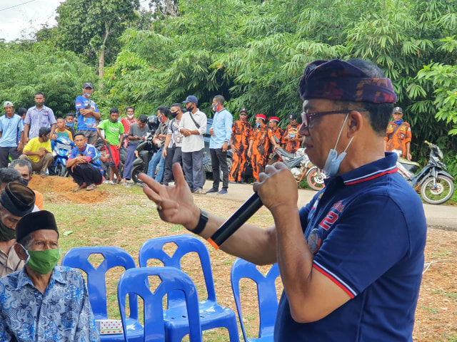 Alias Wello saat menggelar kampanye terakhir di Kabupaten Bintan.