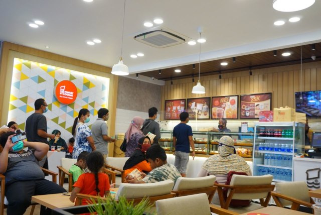 Suasana Mister Donut cabang Lampung | Foto: Syahwa Roza Hariqo/Lampung Geh