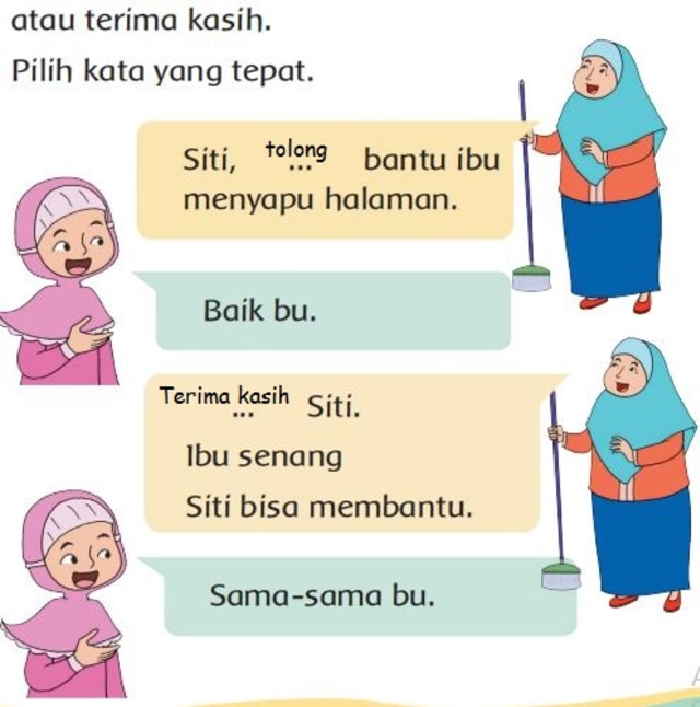 Kunci Jawaban Kelas 1 Tema 4 Pembelajaran 1 Subtema 2