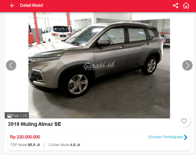 Wuling Almaz Bekas Harga Pasarannya Rp 200 Jutaan, Tertarik? (254209)
