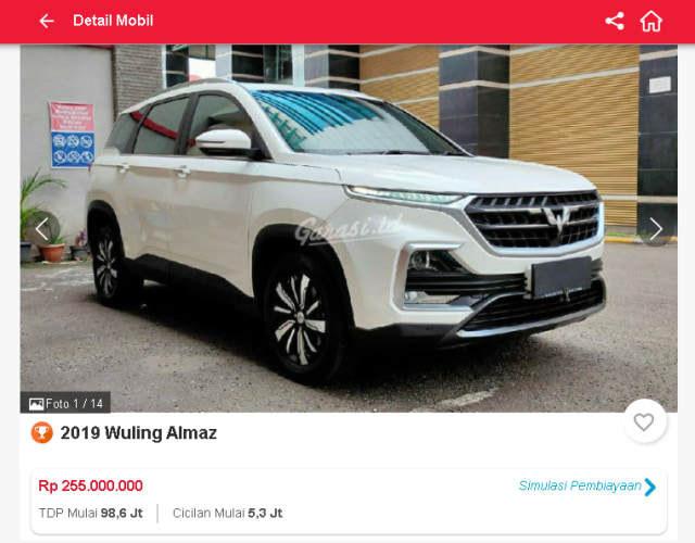 Wuling Almaz Bekas Harga Pasarannya Rp 200 Jutaan, Tertarik? (254211)