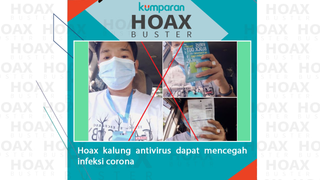 Hoaxbuster kalung antivirus dapat mencegah infeksi corona
 Foto: Facebook