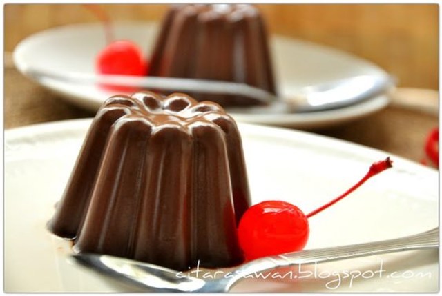Resep puding cokelat sumber foto: Pinterest