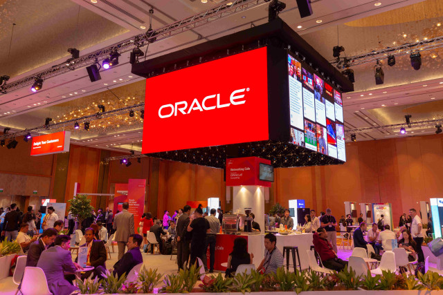 Logo perusahaan software Oracle asal Amerika Serikat. Foto: Oracle