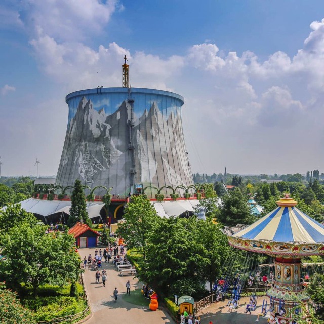 Taman hiburan di Jerman yang dibangun di bekas reaktor nuklir Foto: Instagram @wunderlandkalkar