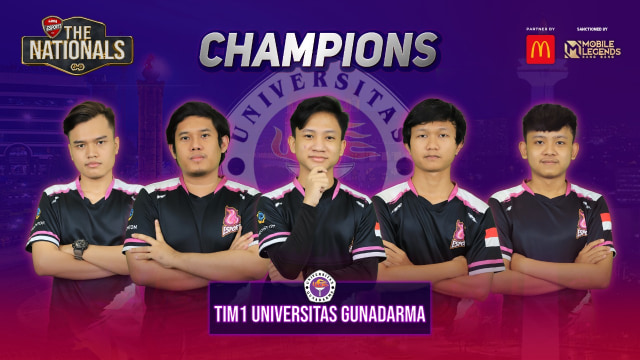 Universitas Gunadarma Juara LIMA eSports. Foto: Dok. Istimewa