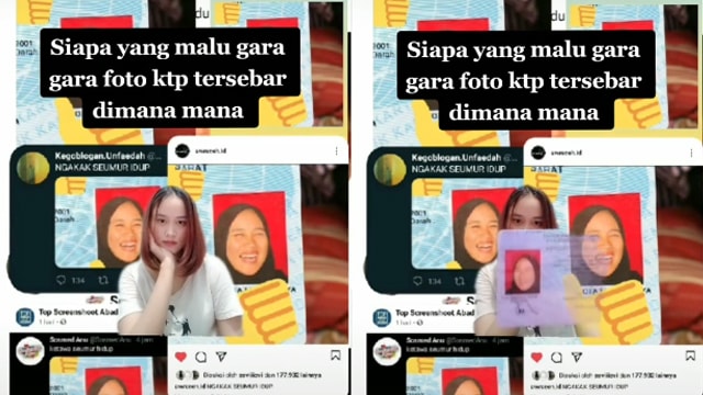 Viral Foto KTP Perempuan Sedang Tertawa, Warganet: Ngakak Seumur Hidup