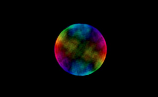 Penampakan Bulan seperti gelembung sabun Foto: Emil Lene et al/ASKAP