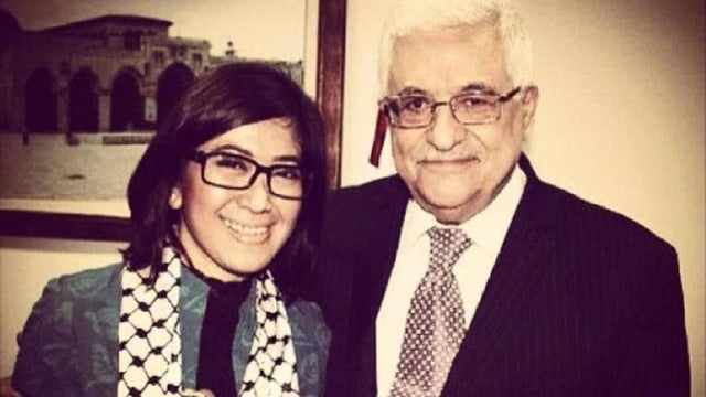 Meutya Hafid bersama Presiden Palestina Mahmoud Abbas beberapa tahun lalu. Foto: Dok. Meutya Hafid