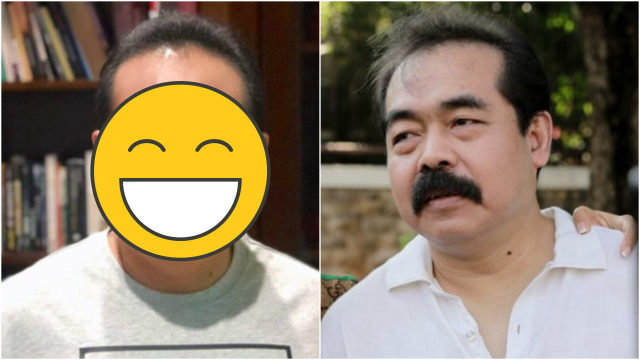 Perbandingan wajah Adam Suseno tanpa kumis dan dengan kumis. (Foto: kolase Twitter @daratista_inul dan kumparan/Ronny)