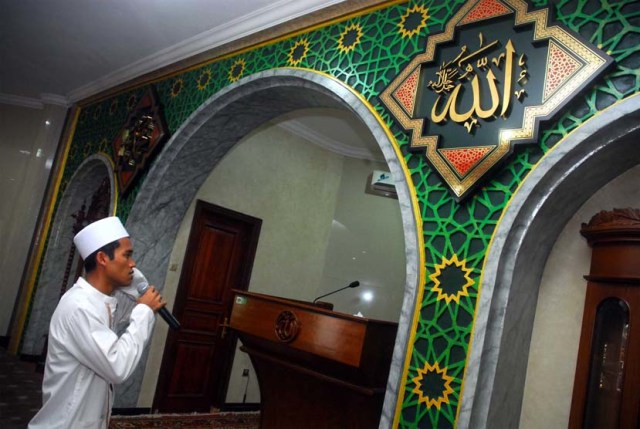 Ilustrasi Bilal di masjid. Foto: Republika