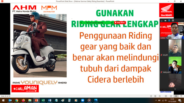 Materi webinar MPM Honda.