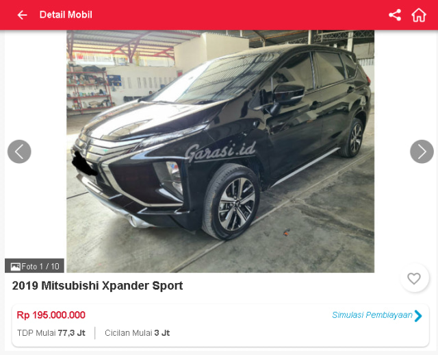 Harga Mitsubishi Xpander Bekas, Ada yang Rp 160 Jutaan (31659)