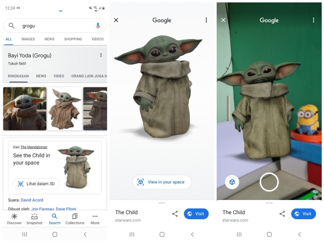 Cara Tampilkan Animasi Baby Yoda 3d Karakter The Mandalorian Di Google Search Kumparan Com