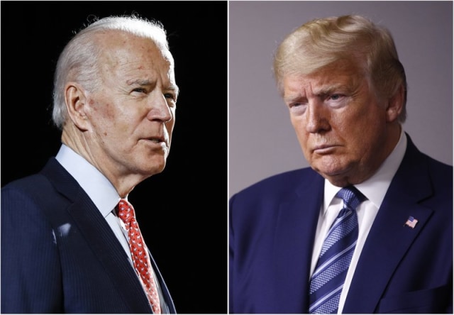 Joe Biden dan Donald Trump, dua kandidat kuat pada Pemilu Amerika Serikat 2020.