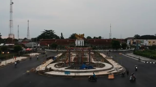 Taman Pancasila Kota Tegal. (Foto: Hanif Nur Hidayat)