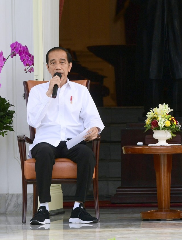 Presiden Joko Widodo mengumumkan menteri baru kabinet Indonesia Maju di Istana Negara, Jakarta, Selasa (22/12). Foto: Muchlis Jr/Biro Pers Sekretariat Presiden