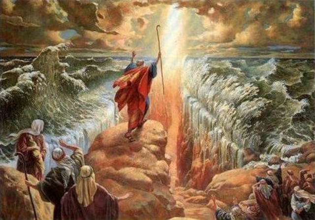 Merupakan merah dapat laut nabi membelah mukjizat dengan tongkat Kisah Nabi