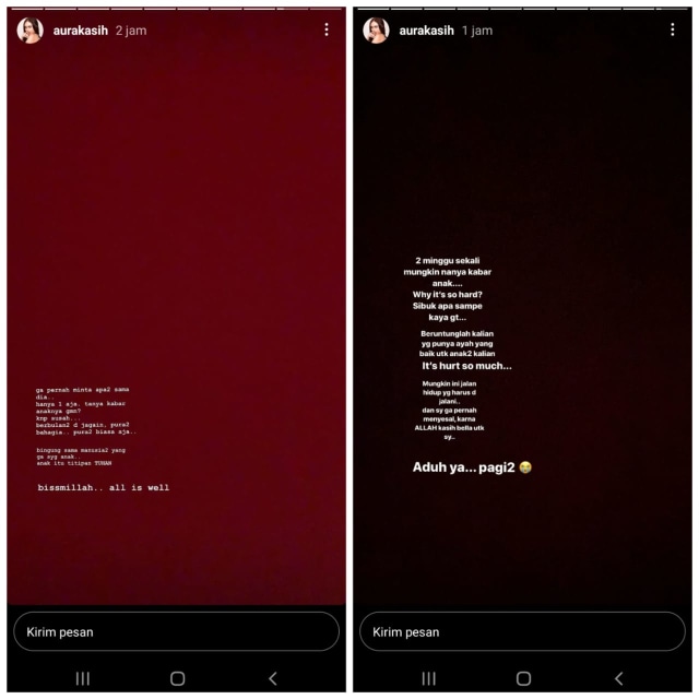 postingan Aura Kasih