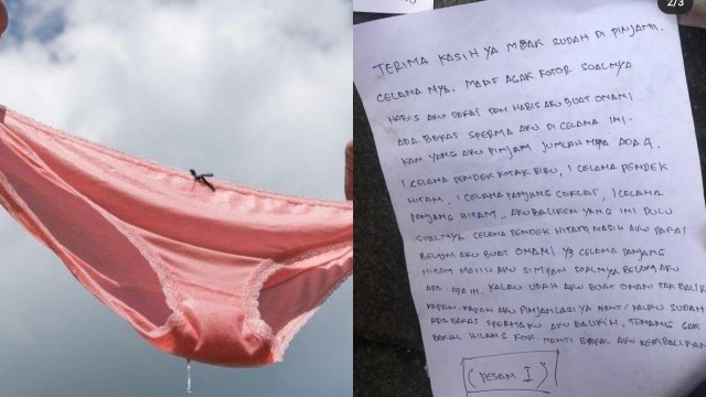 Pencuri Kembalikan Celana Dalam Curiannya dan Malah Kirim Surat Mesum ke Pemilik (98397)