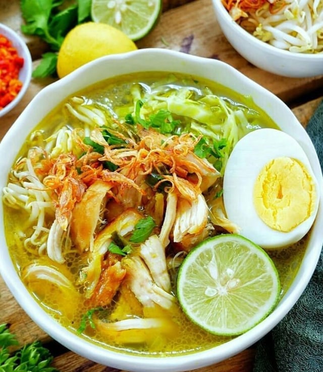 Soto Ayam Kampung dengan Kuah Nikmat Foto: dok Doyan Resep