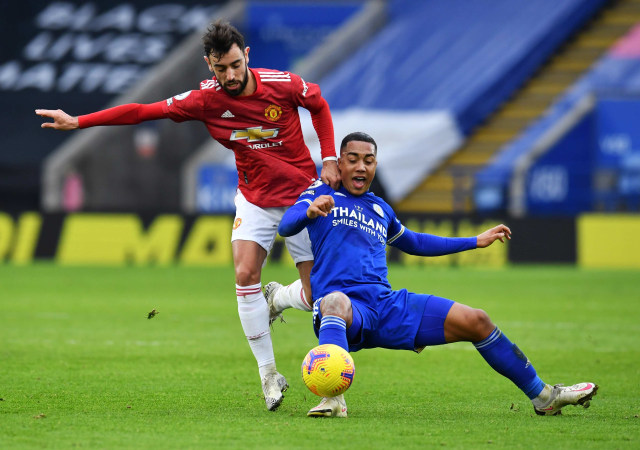 Leicester City vs Manchester United. Foto: Glyn Kirk/Reuters